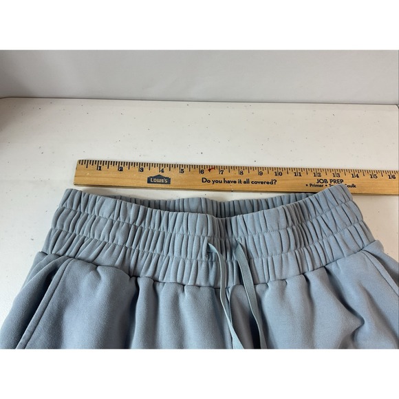 Women's POPFLEX Cloud Sweatpants size M Thick Terry Gym Jogger Soft blue gray - Picture 7 of 9
